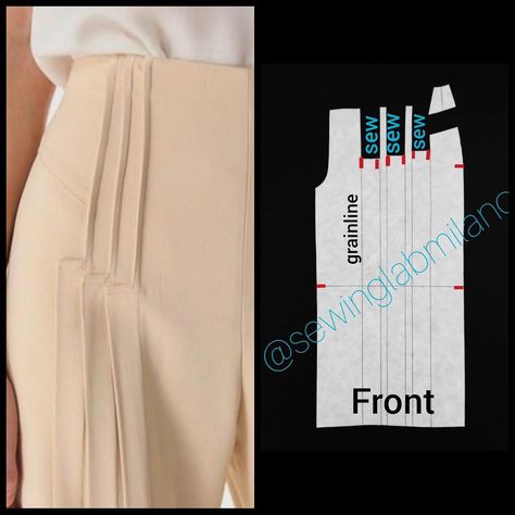 ITA,RUS⬇️pleated pant Pants With Pleats Pattern, Designing Tips, Skirt Patterns, Pleated Pant, Pleats Pattern, Flat Pattern, Sewing Instructions, Flat Sketches, Skirt Patterns Sewing