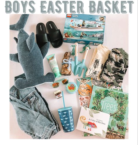 Easter Basket Theme Ideas, Outdoor Easter Basket Ideas, Little Boy Easter Basket, Kids Easter Basket Ideas Boys, Easter For Boys, Toddler Easter Basket Ideas Boys, Toddler Boy Easter Basket Ideas, Bluey Easter Basket Ideas, Easter Basket Toddler Boy