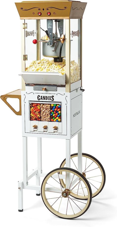 Diner 50s, Corn Bar, Vintage Popcorn Machine, Coconut Oil Popcorn, Italian Garden Party, Snow Maker, Cake Pop Receita, Vintage Movie Theater, Theater Popcorn