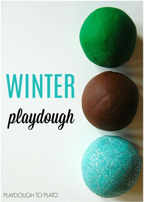 Yum!! Winter playdough recipes. Pine, mint and hot chocolate playdough recipes. Winter Playdough, Diy Playdough, Playdough To Plato, Winter Play, Winter Activities For Kids, Playdough Recipe, Homemade Playdough, Winter Preschool, Amazing Recipes