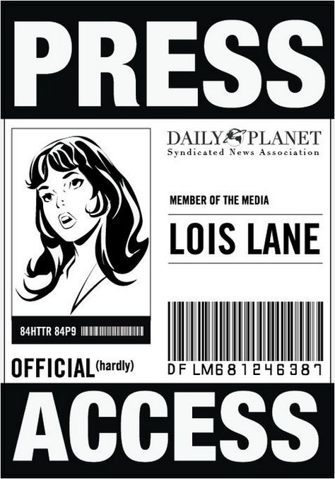 Press badge Stella Gibson, Lois Lane, Costume Parties, Katniss Everdeen, Clark Kent, Diy Halloween Costumes, Halloween Costume Ideas, Diy Halloween, Gibson