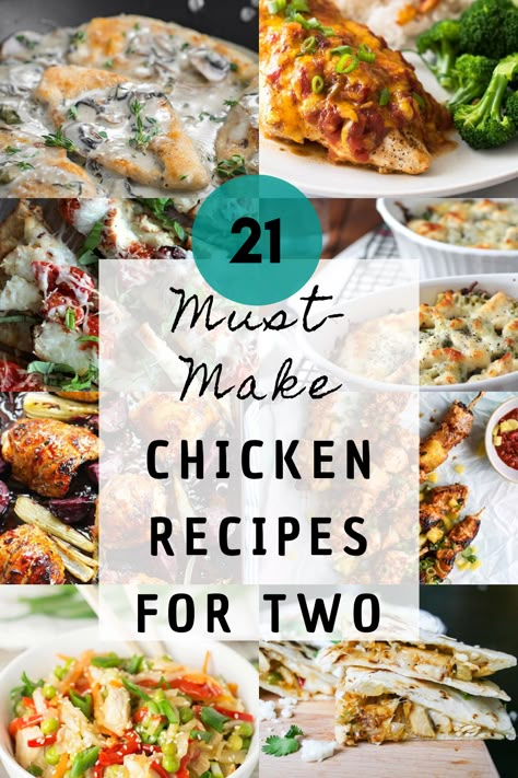 Keep your dinner creative with these unique chicken recipes for two! Everything from easy chicken skillets to stir-fries, nachos, and more! Chicken Dinner For Two, Unique Chicken Recipes, Lasagna Pizza, Crockpot Recipes For Two, Chicken Recipes For Two, Unique Dinner Recipes, Unique Dinner, Easy Meals For Two, Dinner For 2