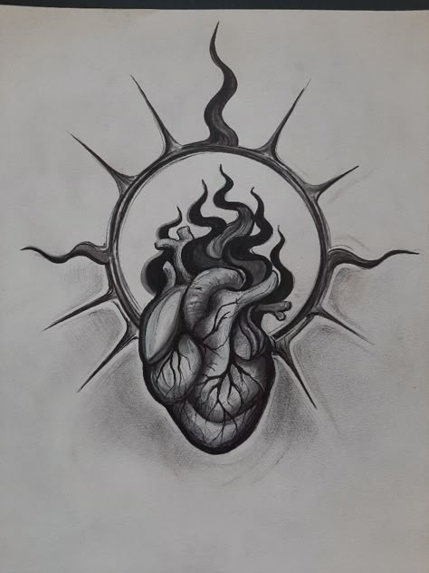 Gothic Heart Drawing, Nature Surrealism, Galaxy Tattoo Sleeve, Satanic Tattoos, Sacred Heart Tattoos, Hippie Tattoo, Black Tattoo Cover Up, Egypt Tattoo, Galaxy Tattoo