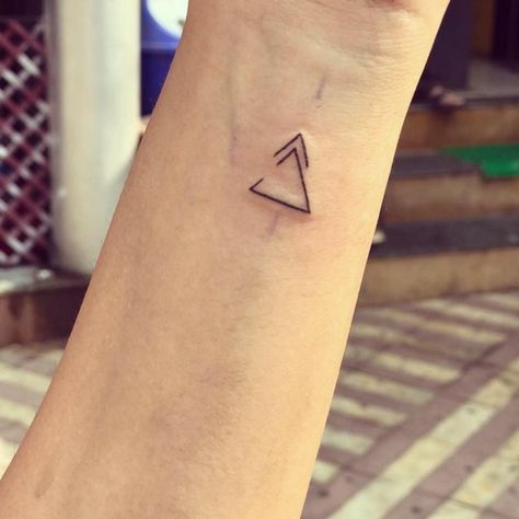 150+ Powerful Small Tattoo Designs With Meaning – FeminaTalk Open Triangle Tattoo, Open Delta Tattoo, Small Tattoo Designs With Meaning, Delta Tattoo, Keyhole Tattoo, Fine Tattoo, Tattoo Designs With Meaning, Progress Tattoo, Designs With Meaning