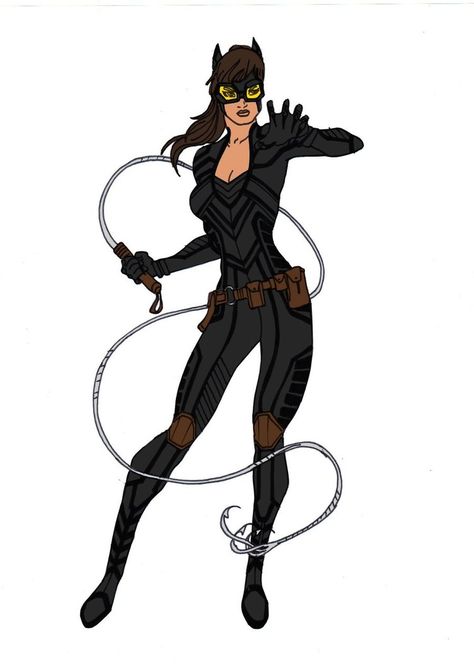 My redesign for Catwoman! My thought behind this was that she would of been supplied her suit ....sort of like an assassin for hire or in her case a thief for hire! I decided i wanted her hair to b... Catwoman Deviantart, Catwoman Redesign, Catwoman Cartoon, Catwoman Suit, Catwoman Costume, First Superman, Superhero Girl, Catwoman Comic, Catwoman Cosplay