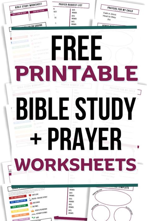 Ready to feel confident and excited when you open the Bible? A Bible study printable is a great way to learn more about studying the Bible for yourself and an easy tool to use to grow your faith! Use these free printable devotional worksheets and prayer pages to grow your faith as a Christian woman of God! Free Bible Journaling Printables, Free Bible Study Printables, Worksheets For Adults, Studying The Bible, Bible Study Worksheet, Bible Journal Notebooks, Start Studying, Bible Journaling Printables, Woman Of God