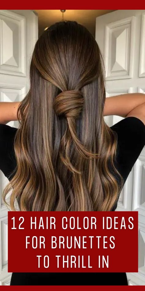 Summer Brown Hair, Hair Color For Brown Eyes, Brown Hair Trends, Elegance Hair, Highlights For Dark Brown Hair, Bombshell Hair, Summer Hair Trends, Waterfall Braids, Brunettes Highlights