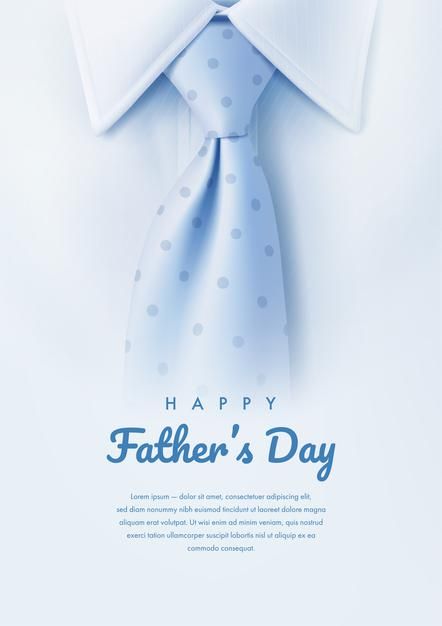 Fathers day greeting card with blue tie Premium Vector Fathers Day Design Ideas, Creative Father's Day Poster Design Inspiration, Father's Day Flyer Design, Father's Day Graphic Design, Creative Fathers Day Poster, Fathers Day Design Poster, Father's Day Creative Ideas, Fathers Day Design Graphic, Fathers Day Poster Ideas