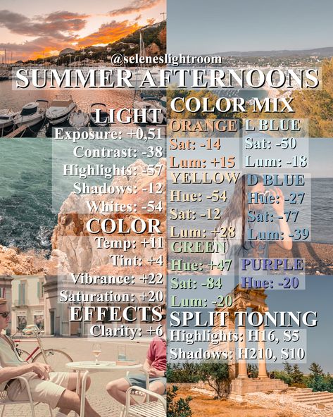 Sunset Filter Lightroom, Summer Filters Lightroom, Lightroom Sunset Edit, Sunset Preset Lightroom, Light Room Presets Free Tutorial, Lightroom Presets Code, Lightroom Filters Formula, Light Room Editing Filter, Summer Lightroom Presets Free