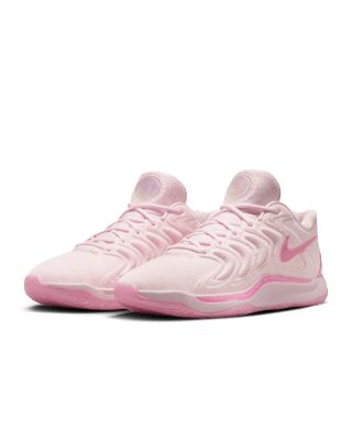 Cool Basketball Shoes Nike, Kd 17 Aunt Pearl, Pink Tennis Shoes Outfit, Nike Pink Shoes, Pink Volleyball Shoes, Pink Basketball Shoes, Sport Fits, Basketball Life, Pink Tennis Shoes