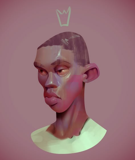 ArtStation - Portrait with the crown, Mike M Internet Art, Face Portrait, Learn Art, Art Color, Anatomy Art, Creature Design, Art Reference Poses, Portrait Drawing, The Crown