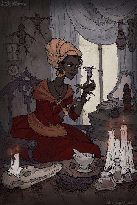 Marie Laveau, African American, Witch, Deviantart, Candles, Tea, Art