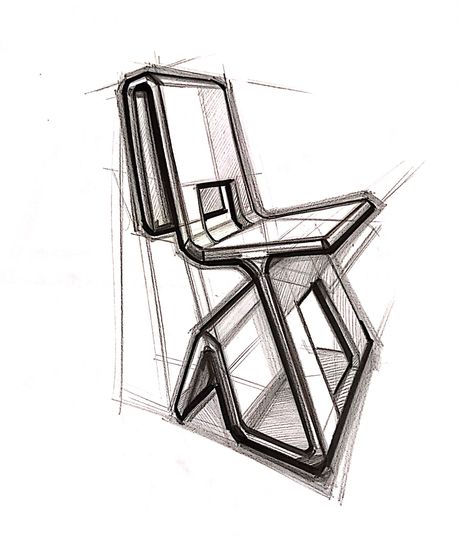 Chair Design Drawing, Chair Design Sketch, Chair Sketch, Waiting Chair, Product Sketch, Chair Drawing, Paint Marker Pen, Interior Design Drawings, Design Chair