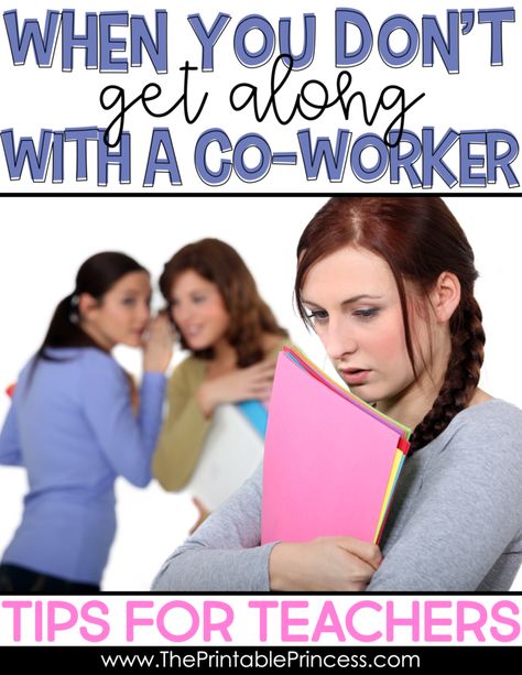 Teaching is tough so it's important that teachers stick together. But what happens when you're having trouble getting along with a coworker or the teacher next door? Maybe you have different personalities, teaching styles, or whatever the reason - it can be difficult and uncomfortable when you don't get along with a coworker. But you're not alone, we have all been there. While it may never be perfect, here are 7 tips and strategies to help you navigate and find common ground. Board For Kindergarten, Teaching Styles, Workplace Conflict, Faculty Meetings, Teaching Philosophy, Different Personalities, Students Day, Staff Meetings, Second Grade Teacher