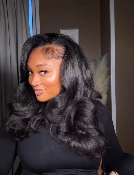 Flip Over Sew In, Free Part Wig, Birthday Hairstyles, Quick Weave Hairstyles, Dyed Hair Inspiration, Sew Ins, Hair Laid, Hair Ponytail Styles, Ponytail Styles