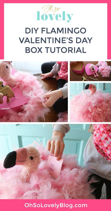 Flamingo Valentine, Kid Makeup, Girls Valentines Boxes, Valentines Day Boxes, Diy Flamingo, Valentines Box Ideas, Valentine Boxes For School, Valentine's Boxes, Valentines Day Box