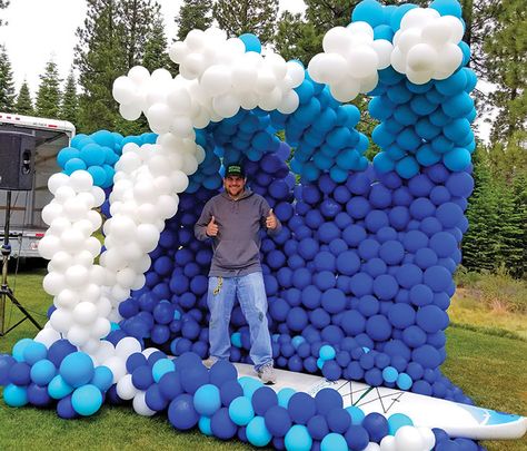 Inflatable Art, Selfie Station, Balloon Tree, Martis Camp, Baseball Theme Party, Hawaiian Party Decorations, Waves Photos, Family Festival, Island Theme