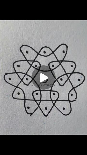 3 Dots Rangoli, Dots Rangoli, Rangoli With Dots, November 8, Simple Rangoli, Cricket Team, Rangoli Designs, Follow For More, Dots