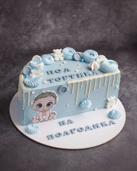 Types Of Cake Flavors, Birthday Drip Cake, Half Birthday Cakes, 12th Birthday Cake, Baby Boy Birthday Cake, Cake For Boyfriend, Buttercream Cake Designs, Pig Birthday Cakes, Chocolate Drip Cake