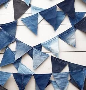 Denim Theme Party Decorations Blue Jeans, Jeans Party Decoration, Denim Themed Party, Jean Party, Denim Baby Shower, Sunroom Bedroom, Diamonds And Denim Party, Denim And Pearls, Fabric Banners