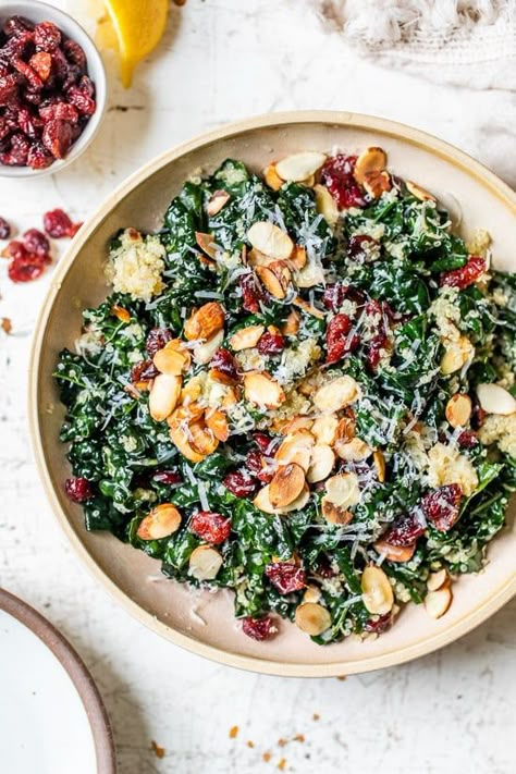 Kale Salad With Quinoa, Fall Kale Salad, August Recipes, Kale Salads, Salad With Quinoa, Quinoa Kale, Massaged Kale, Butternut Squash Salad, Satisfying Salads