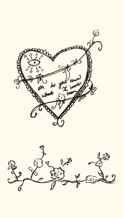 Florence Welch Tattoo, Florence And The Machine, Machine Tattoo, Florence Welch, Heart Illustration, Small Tattoo Designs, My Drawings, Elegant Tattoos, Rib Tattoo