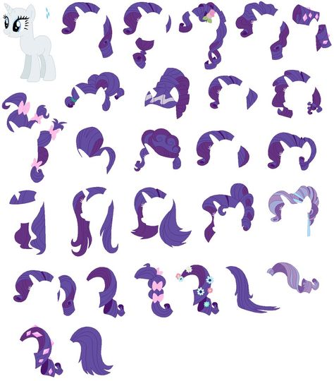 Mlp Hairstyles, My Little Pony Hair, Mlp Rarity, My Little Pony Rarity, My Little Pony Costume, Mlp Base, Body Base Drawing, My Little Pony Drawing, My Little Pony Characters