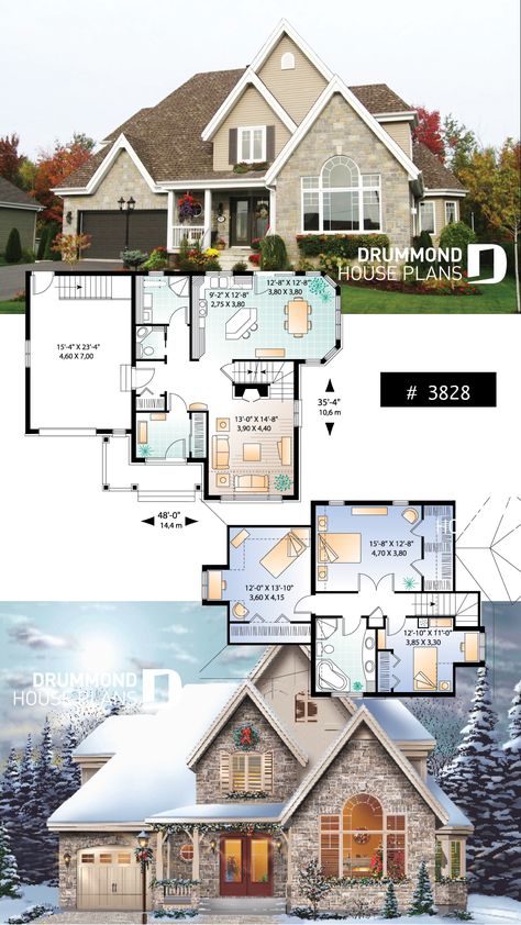 Balcony House Plans, Balcony House, Sims 4 Houses Layout, Drummond House Plans, Sims 4 House Plans, Sims 4 House Design, Sims House Plans, Model House Plan, Sims House Design