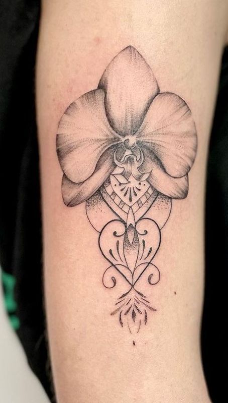 Orchid Tattoo, Lotus Flower Tattoo, Flower Tattoo, Art Tattoo, Orchids, Tattoos, Floral