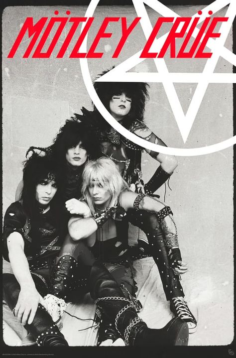 Motley Crue Poster, 80s Posters, Arte Heavy Metal, 80s Poster, Funny Mean Quotes, Poster Rock, Rock Band Posters, Band Poster, Power Trip