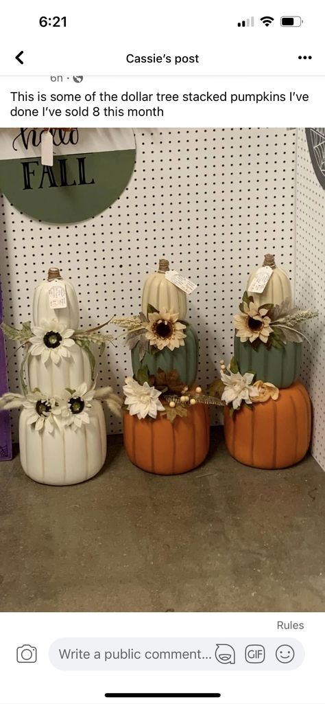 Dollar Tree Stacking Eggs, Dollar Tree Stacked Pumpkin Crafts, Stackable Pumpkin Ideas, Diy Stackable Pumpkins, Dollar Tree Stacked Pumpkins Ideas, Stacking Pumpkins Ideas, Dollar Tree Stackable Pumpkin Ideas, Stacked Pumpkins Painting, Stackable Pumpkins From Dollar Tree