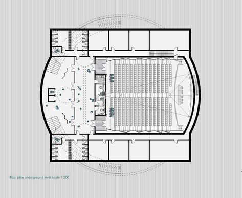 studio 8 1/2 · Pisa Conference Center · Divisare Auditorium Plan, Cultural Center Architecture, Conference Planning, Auditorium Design, Industrial Design Portfolio, Museum Interior, Hall Flooring, Campus Design, Architecture Portfolio Design