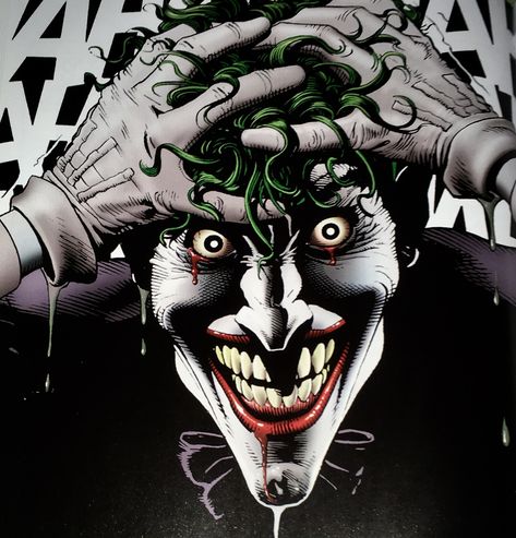 #joker #jokerart #dc #dccomics #batman #batmancomics #batmanjoker Art Du Joker, Brian Bolland, Joker Y Harley Quinn, Comic Book Villains, Der Joker, 3d Karakter, Joker Comic, Joker Artwork, Joker Harley Quinn