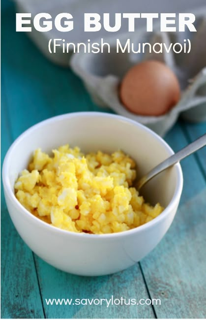 Egg Butter (Finnish Munavoi) - savorylotus.com Egg Fast Recipes, Egg Butter, Keto Egg Fast, Finnish Food, Finnish Recipes, Egg Diet Plan, Egg Fast, Scandinavian Food, Egg Diet