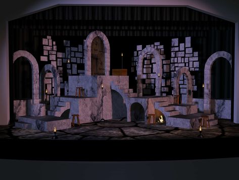 Man of La Mancha – Matt Kizer: Scenic & Lighting Design Deer Netting, Lincoln New Hampshire, Set Theatre, Scenic Design Theatres, Man Of La Mancha, Folder Image, Sweet Charity, Set Design Theatre, Stage Set Design