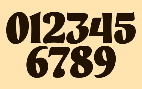 Font Ideas Numbers, Pretty Numbers Font, Number Art Design, Number Styles Fonts, Fun Number Fonts, Number Fonts Design, Cool Number Fonts, Numeric Fonts, Best Number Fonts