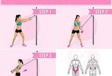 Cable Machine Workout, Wood Chop, Cable Workout, Side Fat, Love Handle Workout, Abs Workout Video, Abs Workout Routines, Gym Routine, Ab Workout At Home