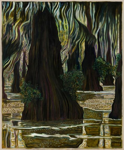 Billy Childish | beneath cypresses, 2018 Billy Childish, Artist Models, Painting Landscape, British Art, Art Basel, Tree Painting, Figurative Art, Art Classes, Art Boards