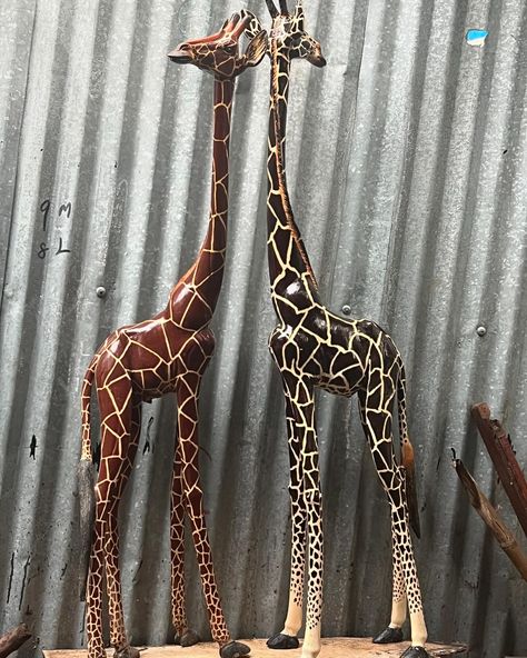 Our carefully crafted sculptures Giraffe Statue, Giraffe Sculpture, Wooden Giraffe, Giraffes Statues, Giraffe Decor, Nature View, Door Decoration, Animal Sculptures, Home Delivery