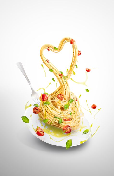 Pasta is Love, Love is Pasta on Behance Advert Design, Autodesk Maya, Social Media Advertising Design, Photography Advertising, Food Ads, Pasta Shapes, Pasta Noodles, Love Is, Social Media Design Graphics