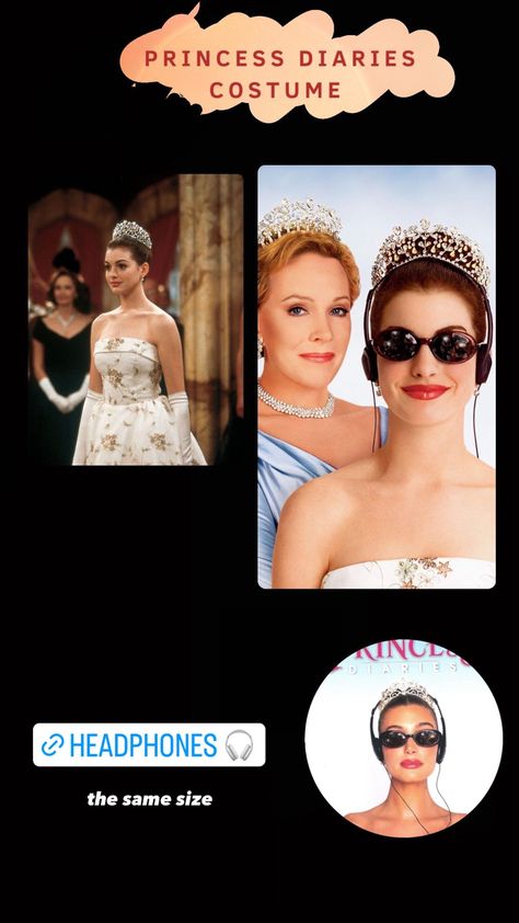 princess diares halloween costume easy costume Princess Diaries Costume, Halloween Costume Easy, Easy Costume, Portable Dvd Player, Headphones Design, White Headphones, Real Mom, Costume For Halloween, Easy Costumes