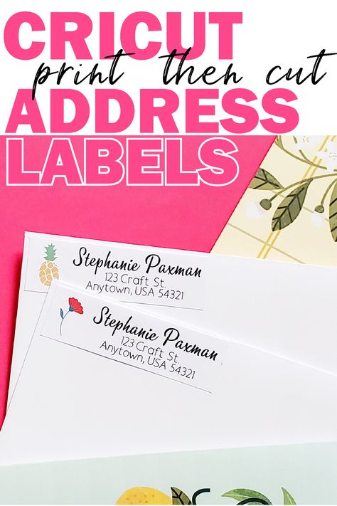 Labels With Cricut, Print Address Labels, Mailing Address Labels, Cricut Explore Air Projects, Address Label Template, Cricut Explore Projects, Using Cricut, Cricut Expression, School Labels