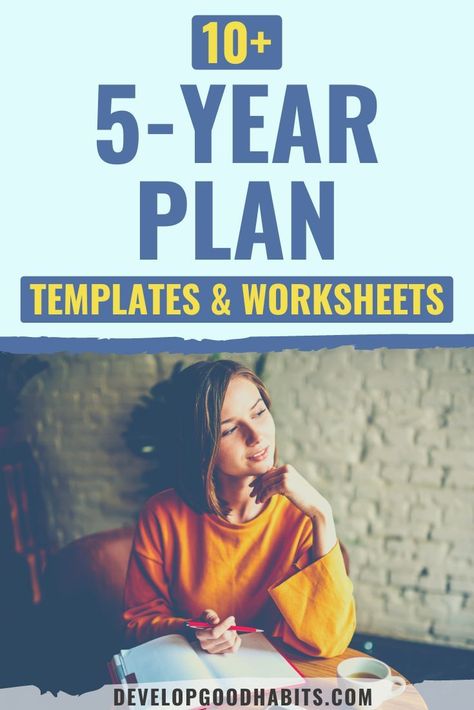 5 Year Plan Template Free Printable, 10 Year Plan Life Goal Settings, Life Plan Template, Productivity Books, 10 Year Plan, 5 Year Plan, Self Help Skills, Management Books, Year Plan