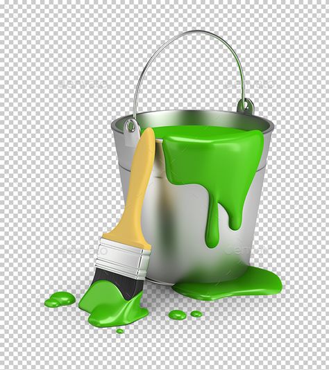 Bucket of #Green Paint - #Objects #3D #Renders Download here: https://graphicriver.net/item/bucket-of-green-paint/19726288?ref=alena994 Dripping Paint Art, Paint 3d, Paint Games, Painting Logo, Painted Post, Paint Buckets, Object Drawing, 3d Image, Graphic Design Photoshop