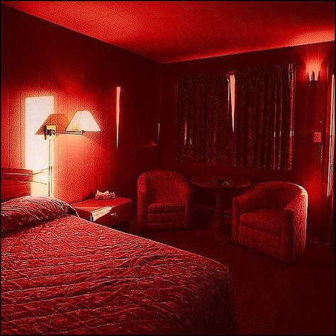 Cheap Motels, Neon Noir, By Any Means Necessary, Red Room, Red Light District, Aesthetic Red, Red Rooms, Bedroom Aesthetic, Aesthetic Bedroom