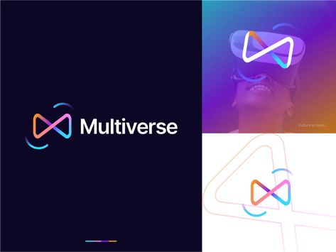 meta -crypto - futuristic - virtual reality logo - multiverse by Ahmed Rumon | Logo & Branding Designer on Dribbble Multiverse Logo, Metaverse Logo, Meta Logo, Futuristic Logo, Logo Builder, Liv Golf, Creative Market Design, Coaching Website, Designer Branding