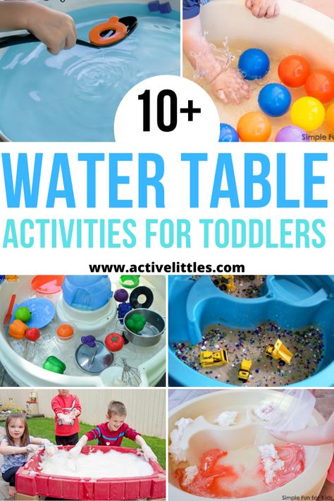 70 + Fun Water Table Play Ideas for Kids + Best Water Tables - Active Littles Watertable Play Ideas, Sand And Water Table Ideas, Water And Sand Table, Water Table Ideas, Bath Activities, Dinosaur Small World, Toddler Water Table, Kids Water Table, Play Ideas For Kids