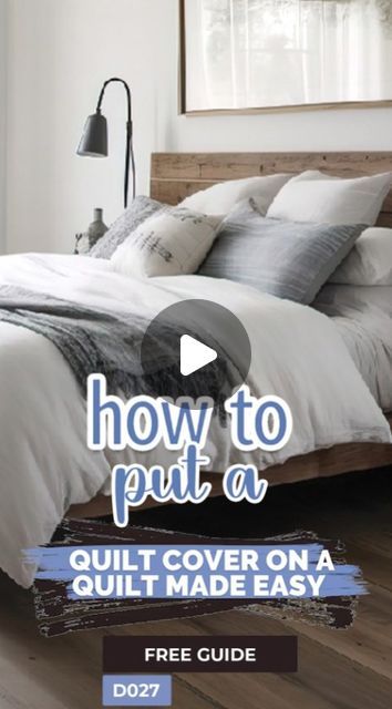 Lincraft on Instagram: "🛏️✨ Hack Alert! Watch this Easy Quilt Cover Tutorial!

Tired of wrestling with your quilt cover? Our simple, step-by-step tutorial shows you how to put on a quilt cover with ease! Watch the full video on our YouTube channel and enjoy a neatly made bed in no time: https://bit.ly/4bGnu5Y

P.S. Our 30-50% off Manchester sale ends tomorrow! Don't miss out—quilts are 40% off! 🛍️💤

#lincraftsale #tips #DIY #homehacks" Bedding Hacks, Folding Hacks, Folding Fitted Sheets, Ocd Organization, Made Bed, House Hacks, Clothes Organization Diy, Easy Quilt, Smart Ideas