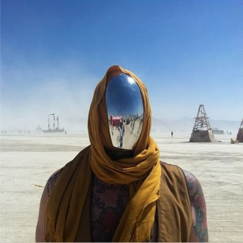 Burning Man 2013 Mirror face | Cyberpunk | Pinterest Burning Man Style, Black Rock City, Arte Robot, Burning Man Festival, Post Apocalypse, Futuristic Fashion, Mad Max, Cyberpunk 2077, Futurism