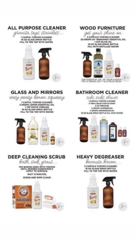 Cleaning Wood Furniture, Nontoxic Cleaning, Thieves Cleaner, Deep Cleaning Hacks, Spring Cleaning Hacks, Deep Cleaning Tips, Bergamot Essential Oil, Health Planner, Cleaning Wood